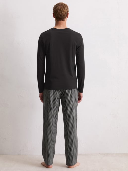 Marc O'Polo Herren Pyjama Blend & Pair CottonSchlafanzug, Pyjama Set, Nachtwäsche - Image 3