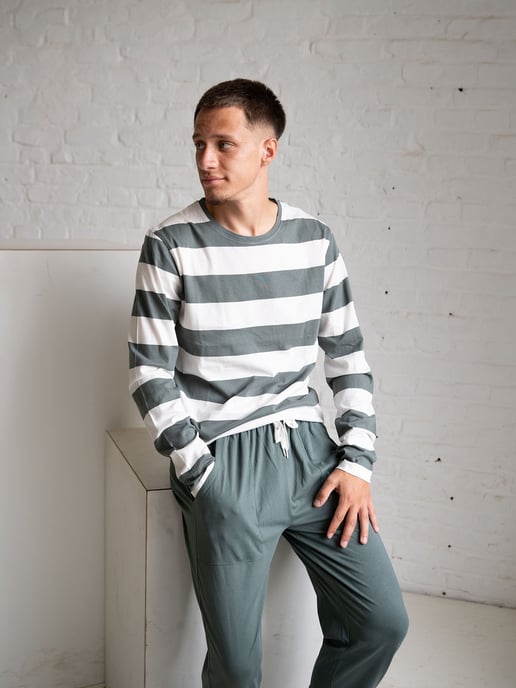 Phil & Co. Berlin Herren Pyjama MondaySchlafanzug, Pyjama Set, Nachtwäsche - Image 4