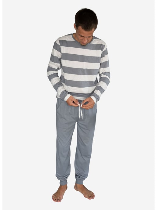 Phil & Co. Berlin Herren Pyjama MondaySchlafanzug, Pyjama Set, Nachtwäsche - Image 3