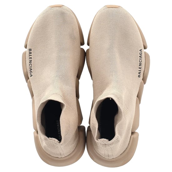 Balenciaga Speed 2.0 Gestrickte Sneakers aus Beige Polyester - Image 3