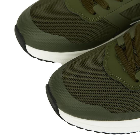 Crosshatch - "Holywell" Sneaker für Herren, Flyknit (Oliv/Weiß) - Image 3