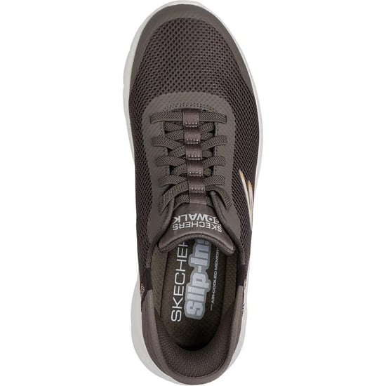 Skechers - Herren Sneaker "Go Walk Hands Up" (Braun) - Image 4