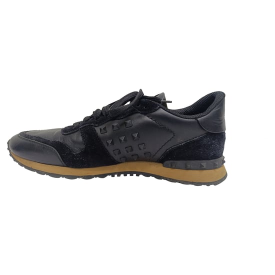 Valentino Garavani Rockrunner Low-Top Sneaker aus schwarzem Kalbfell - Image 2