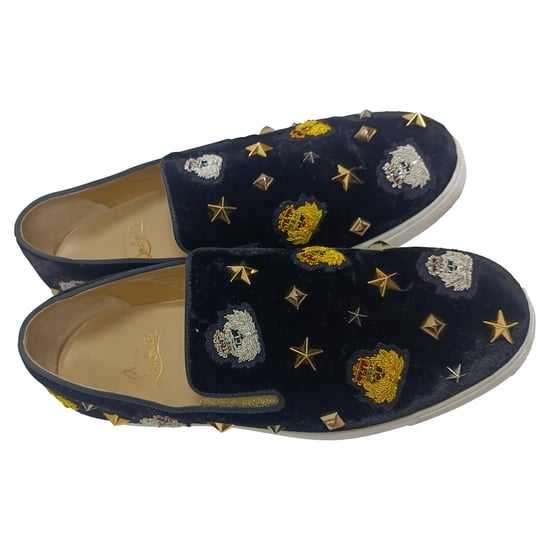 Christian Louboutin Miss Academy Slip-On Sneakers in schwarzem Samt - Image 6