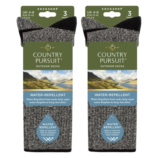 6 Paar Damen wasserabweisende mitteldicke Outdoor-Socken für Wandern und Spaziergänge - Image 2
