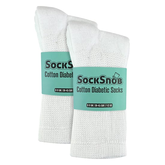 6 Paar Herren Baumwoll-Diabetikersocken - Weiche, nicht einengende Alltagssocken - Image 2
