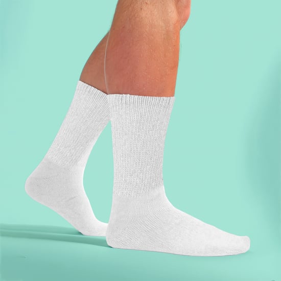 6 Paar Herren Baumwoll-Diabetikersocken - Weiche, nicht einengende Alltagssocken - Image 4