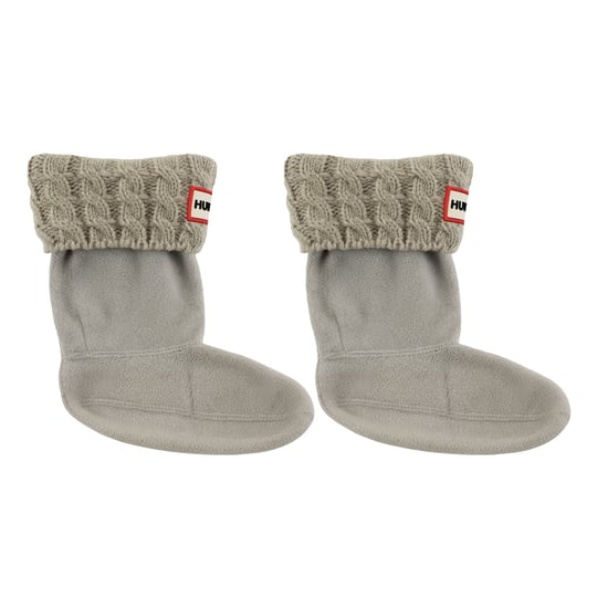 Hunter 6-Nähte Kabel Kinder Grau Stiefelsocken - Image 1