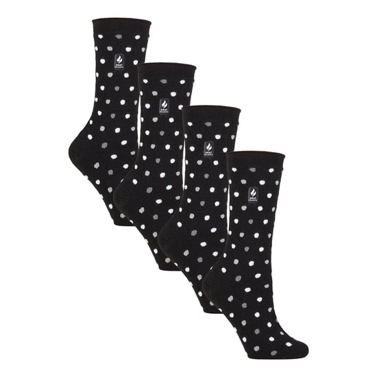 Heat Holders 4er-Pack Damen UltraLite leichte Thermosocken - Schwarz - Image 1