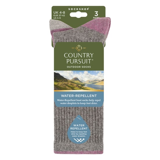 3 Paar Damen wasserabweisende mitteldicke Outdoor-Socken für Wandern und Spaziergänge - Image 2