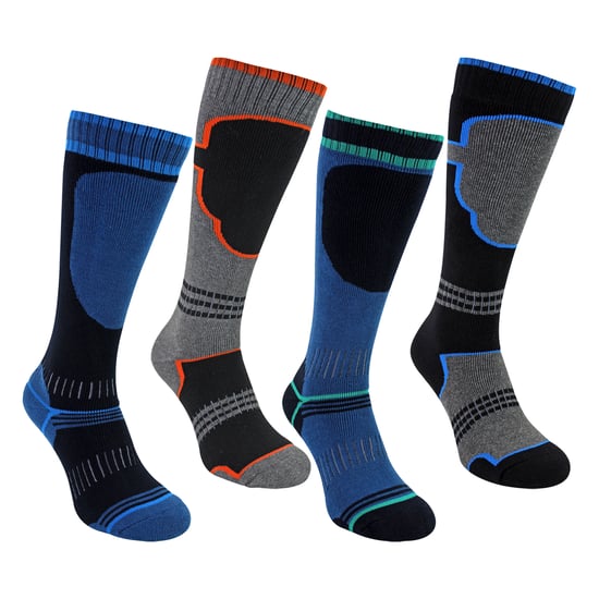 4er-Pack Jungen Thermo-Ski-Socken | Knielange Socken für Schneestiefel - Image 4