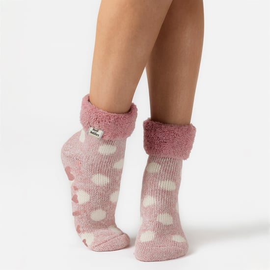 Damen Kuschelige Flauschige Schlafsocken mit Federkragen - Image 3