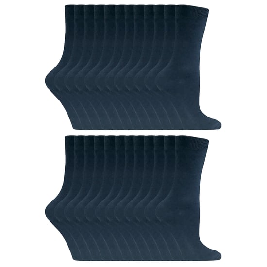 24 Paar Damen-Einfache Baumwollreiche Kniestrümpfe - Image 1
