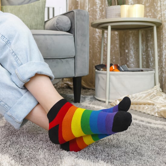 6er Pack Kinder Jungen Mädchen Regenbogen Trainer Baumwollsocken Bunte Streifen Socken - Image 5