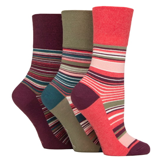 6er-Pack Damen Nicht-Elastische Lockere Oberschenkelmuster Baumwollsocken - Image 3