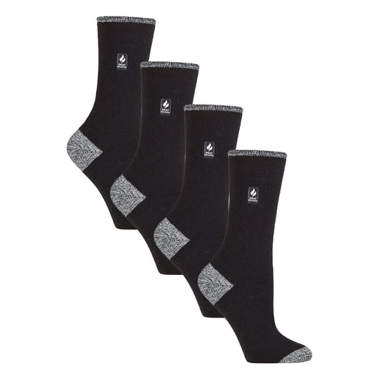 Heat Holders 4er-Pack Damen UltraLite leichte Thermosocken - Schwarz - Image 1