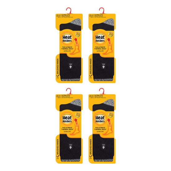 Heat Holders 4er-Pack Damen UltraLite leichte Thermosocken - Schwarz - Image 2