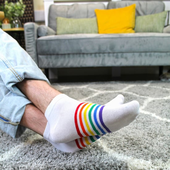 3er-Pack Herren Damen Regenbogen Sneaker Baumwollsocken Bunte gestreifte Socken - Image 4