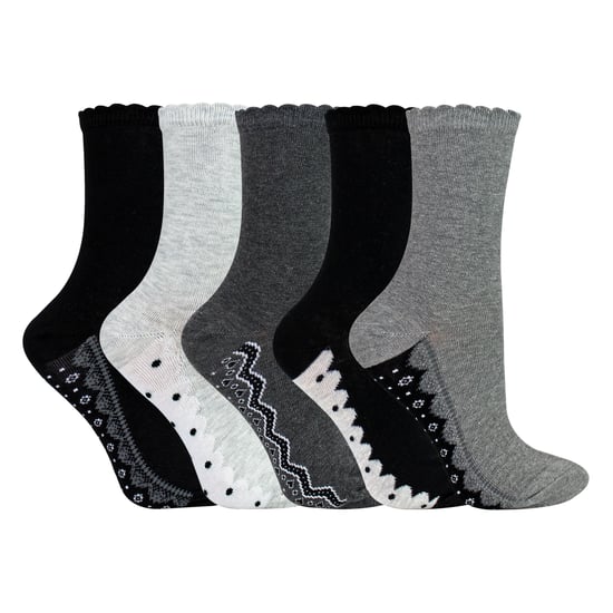 5 Paar Damen Fußbett-Socken mit Spitzeneffekt - Weiche, baumwollreiche Alltagssocken - Image 2