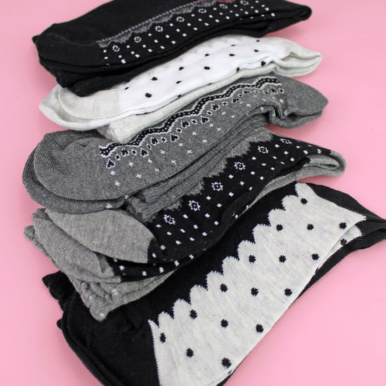 5 Paar Damen Fußbett-Socken mit Spitzeneffekt - Weiche, baumwollreiche Alltagssocken - Image 5
