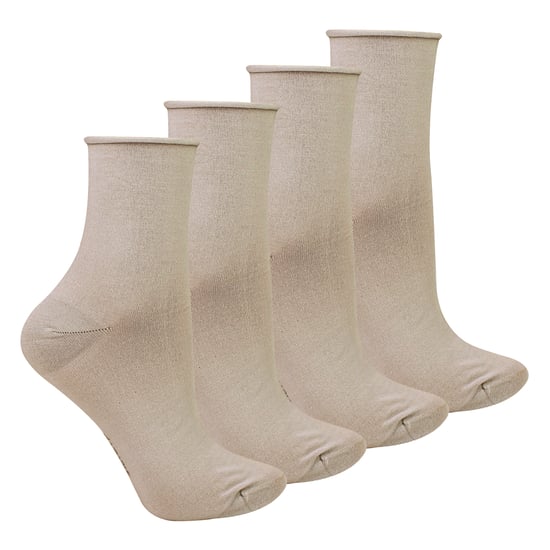 4 Paar Damen Bambus Sensory Socken - Weiche Nahtlose Socken für den ganzen Tag Komfort - Image 1