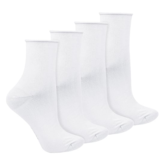 4 Paar Damen Bambus Sensory Socken - Weiche nahtlose Komfortsocken für den ganzen Tag - Image 1