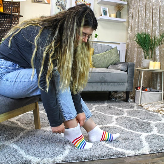 6er Pack Herren Damen Regenbogen Sneaker Baumwollsocken Bunte Streifen-Socken - Image 4