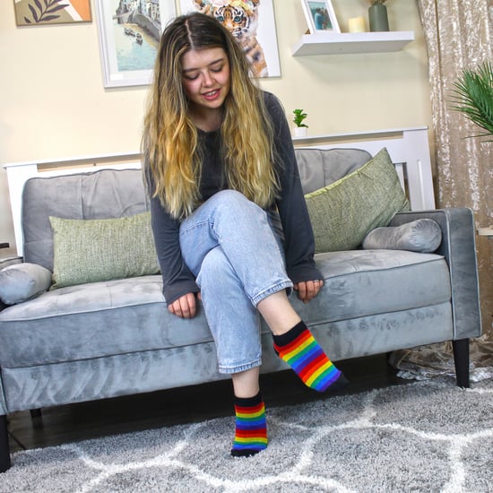 6er Pack Herren Damen Regenbogen Sneaker Baumwollsocken Bunte Streifen-Socken - Image 5