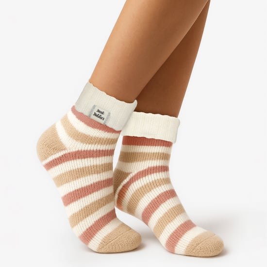 Damen Thermo Schlafsocken mit Rippenumschlag - Image 3