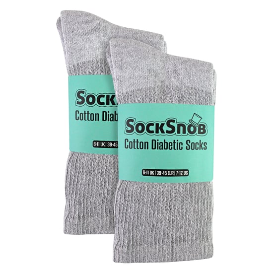 6 Paar Herren Baumwoll Diabetikersocken - Weiche, nicht bindende Socken für den Alltag - Image 2