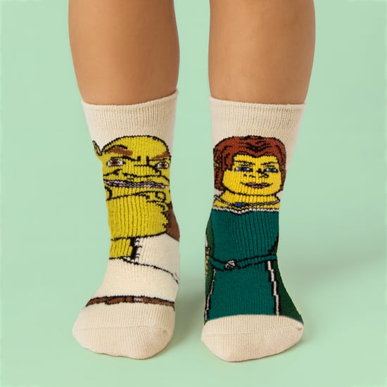 Damen-Thermo-Socken mit Shrek-Muster und weichem Fleece-Innenfutter - Image 3