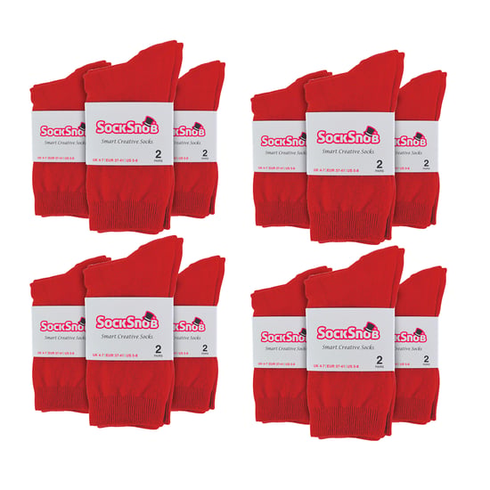 24 Paar Damen Einfarbige Baumwollreiche Kniestrümpfe - Image 2