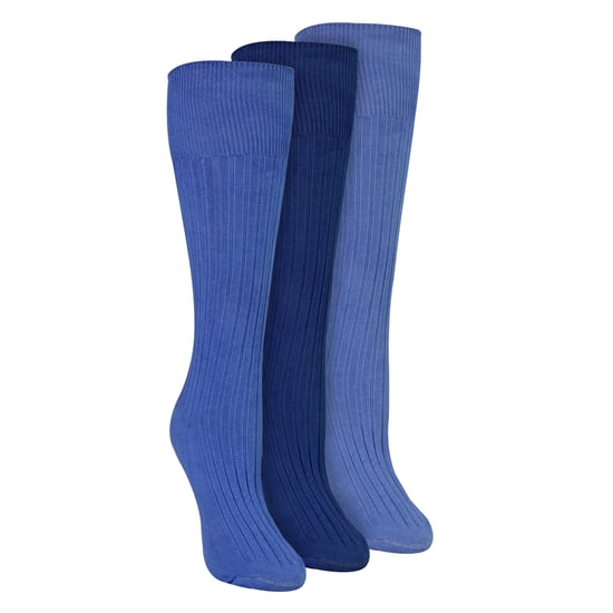 Damen 3er-Pack Kniestrümpfe 100% Baumwolle weich atmungsaktiv - Image 1