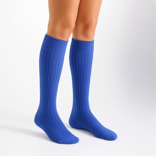 Damen 3er-Pack Kniestrümpfe 100% Baumwolle weich atmungsaktiv - Image 3