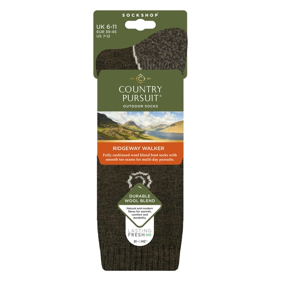Herren Socken aus Wolle-Mischung mit Polsterung für Wandern und Outdoor-Komfort - Image 2