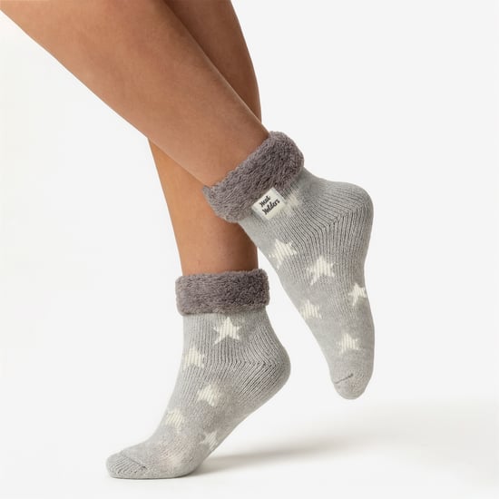 Damen Rippbündchen Thermo-Bett-Socken zum Entspannen - Image 3
