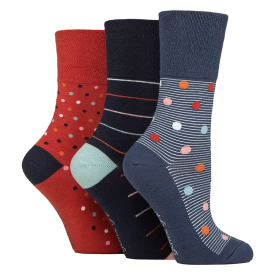 6er Pack Damen Nicht-Elastische Lockere Oberteile Muster Baumwollreiche Socken - Image 3