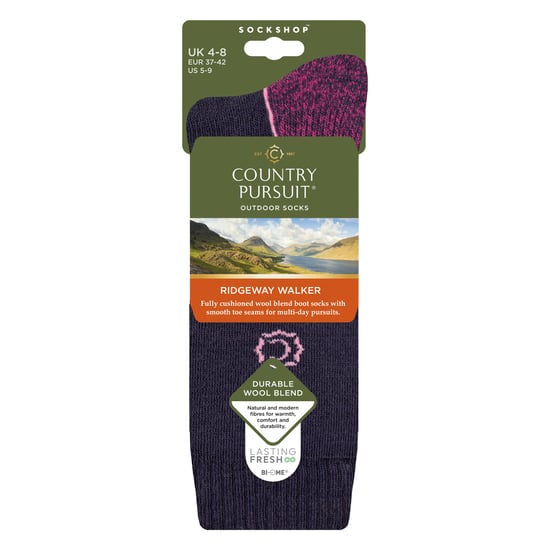 Damen Wollmischung gepolsterte Wandersocken für Wandern und Outdoor-Komfort - Image 2