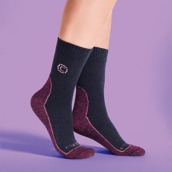 Damen Wollmischung gepolsterte Wandersocken für Wandern und Outdoor-Komfort - Image 3