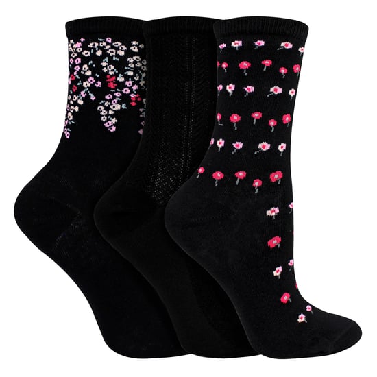 6 Paar Damen Socken mit floralem Muster - Weiche Baumwoll-Socken für jeden Tag - Image 2
