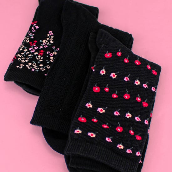 6 Paar Damen Socken mit floralem Muster - Weiche Baumwoll-Socken für jeden Tag - Image 5