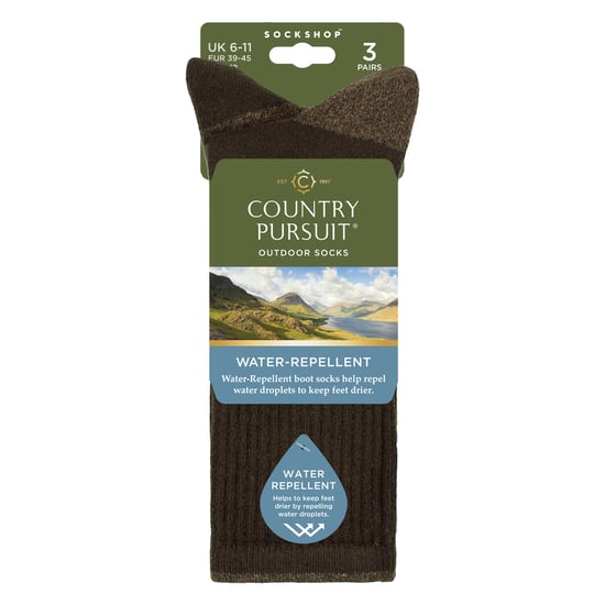3 Paar Herren Wasserabweisende Mittelschwere Outdoor-Socken für Wandern & Gehen - Image 2