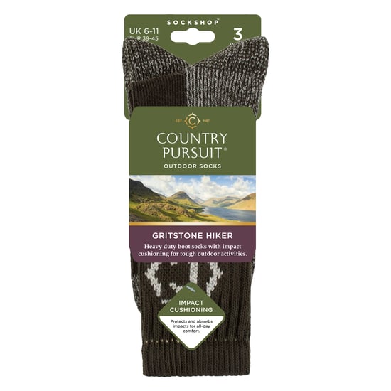 Herren Strapazierfähige Gepolsterte Wandersocken mit Verstärkung an Ferse und Zehen - Image 2