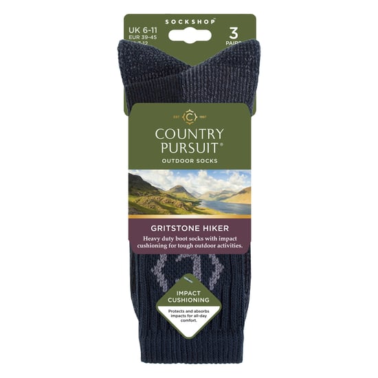 Herren Verstärkte, Strapazierfähige Wander-Socken mit Gepolstertem Fersen- und Zehenbereich - Image 2