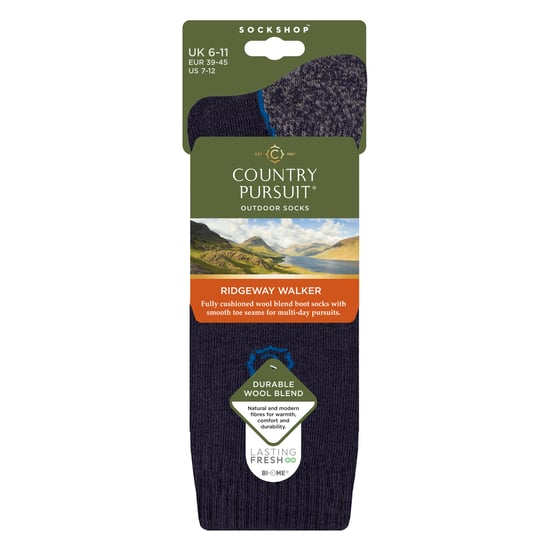 Herren Wollmischung gepolsterte Wander- und Outdoorsocken - Image 2