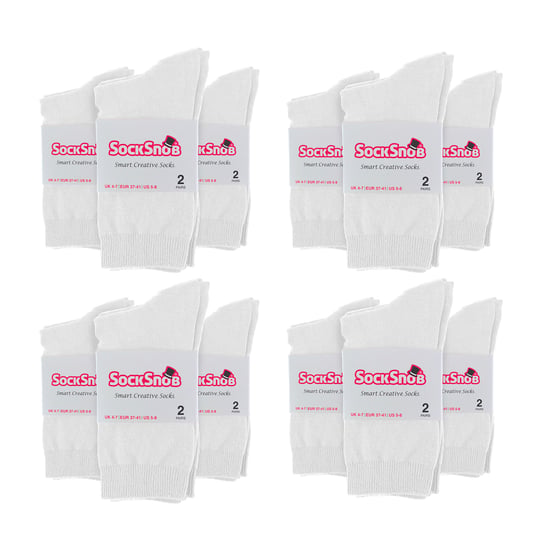 24 Paare Damen Einfarbige Baumwollreiche Kniesocken - Image 2