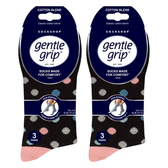 6er Pack Damen Non-Elastic Lockere Muster Baumwollreiche Socken - Image 2