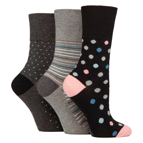 6er Pack Damen Non-Elastic Lockere Muster Baumwollreiche Socken - Image 3