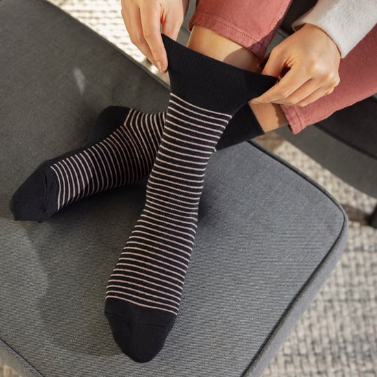 6er Pack Damen Non-Elastic Lockere Muster Baumwollreiche Socken - Image 5
