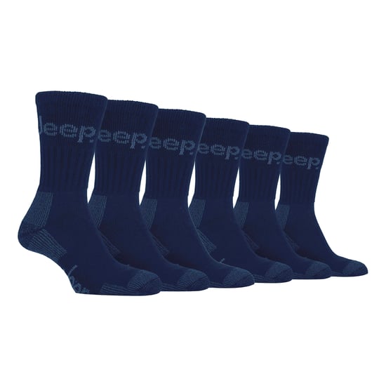 6 Paar Männer Luxus gepolsterte Baumwoll-Wander-Socken - Image 1